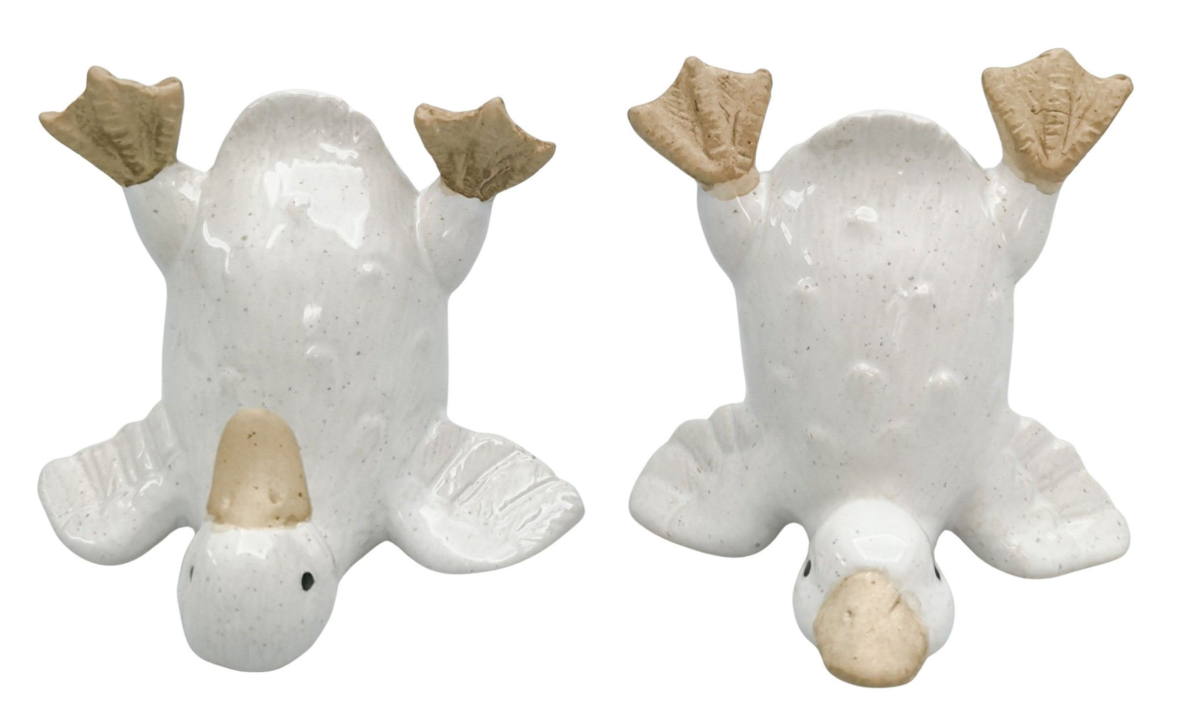 Quirky Ducks Ornament White
