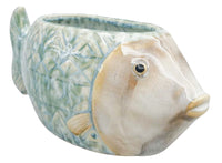 Reef Fish Planter Blue