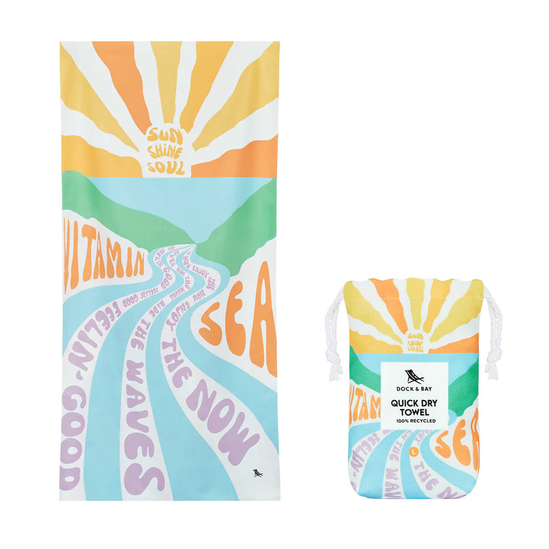Designed Collection Beach Towel | Large | 100% Recycled