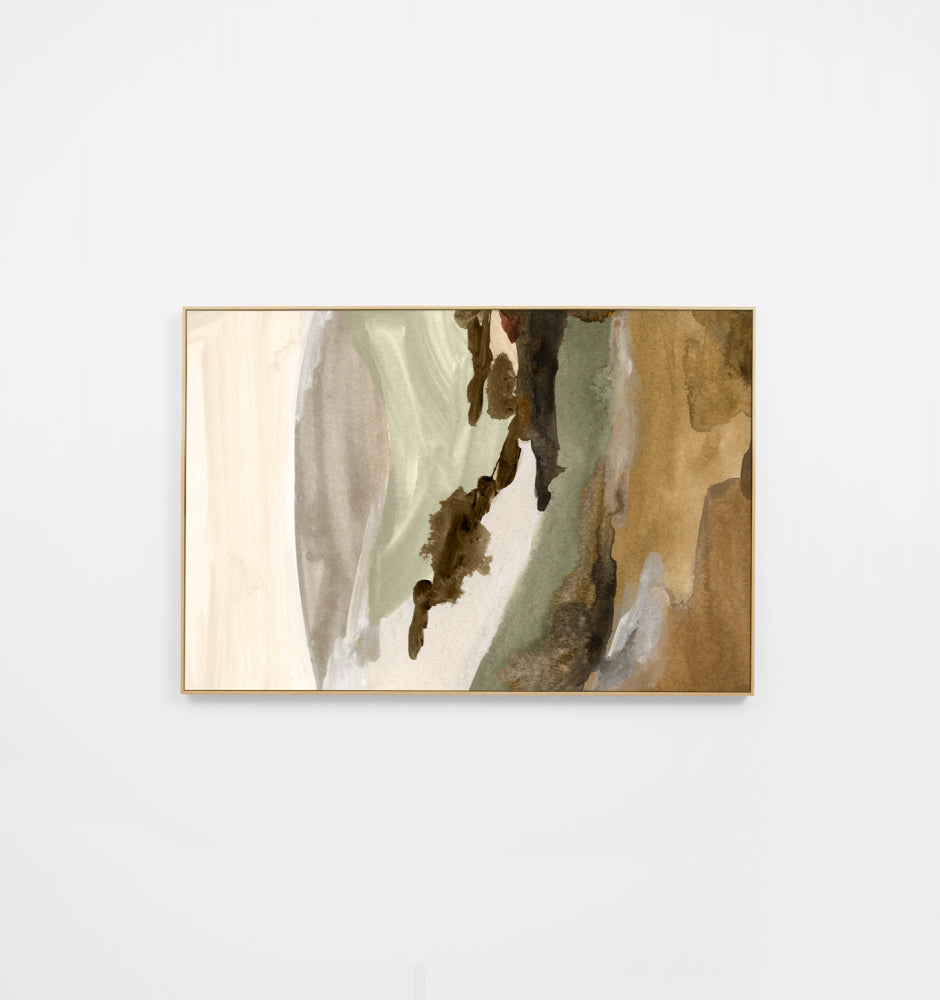 Watercolour Vista Earth 2 Canvas Print