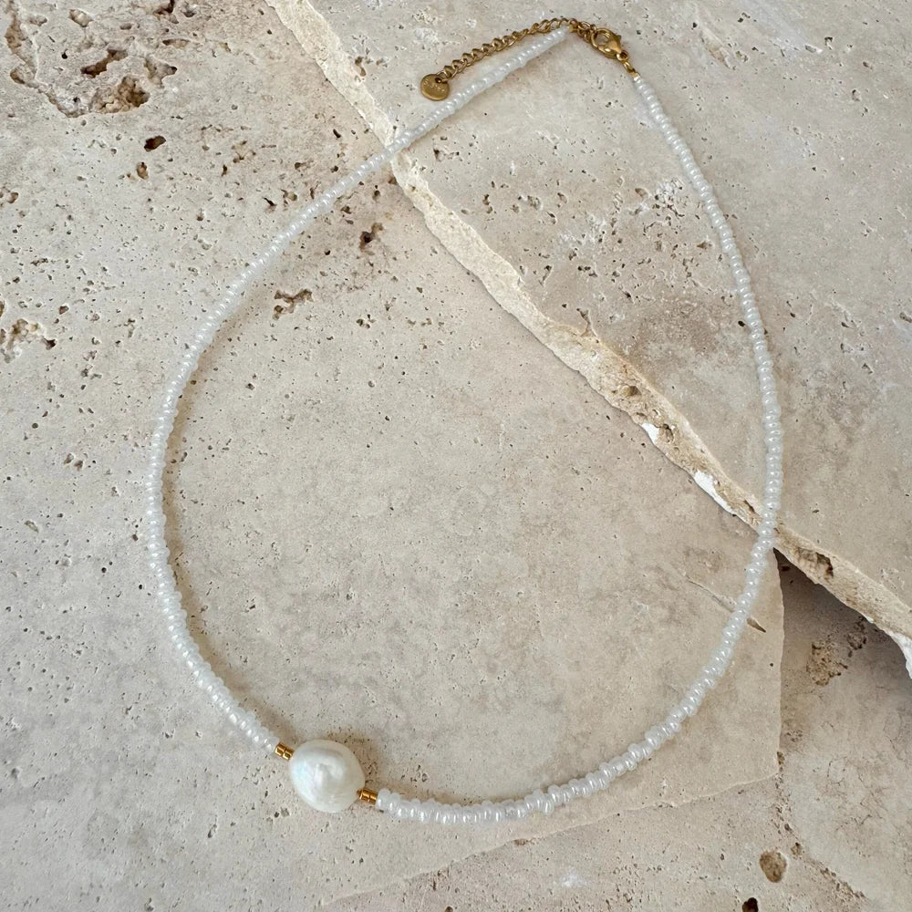 Echo Necklace | Pearly White