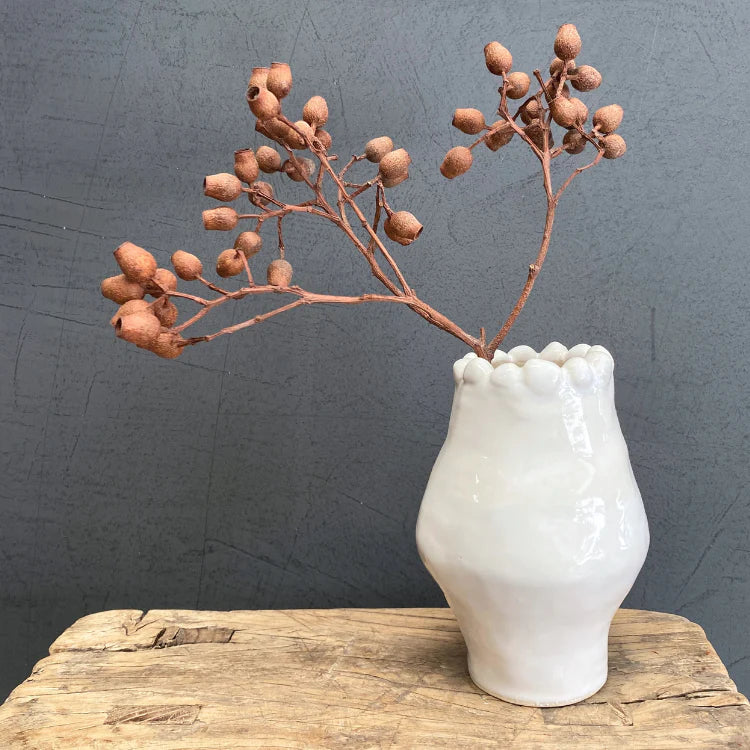 Handmade White Vase