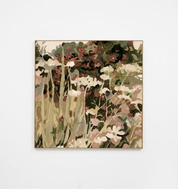 Wildflower Garden Autumn Square Canvas