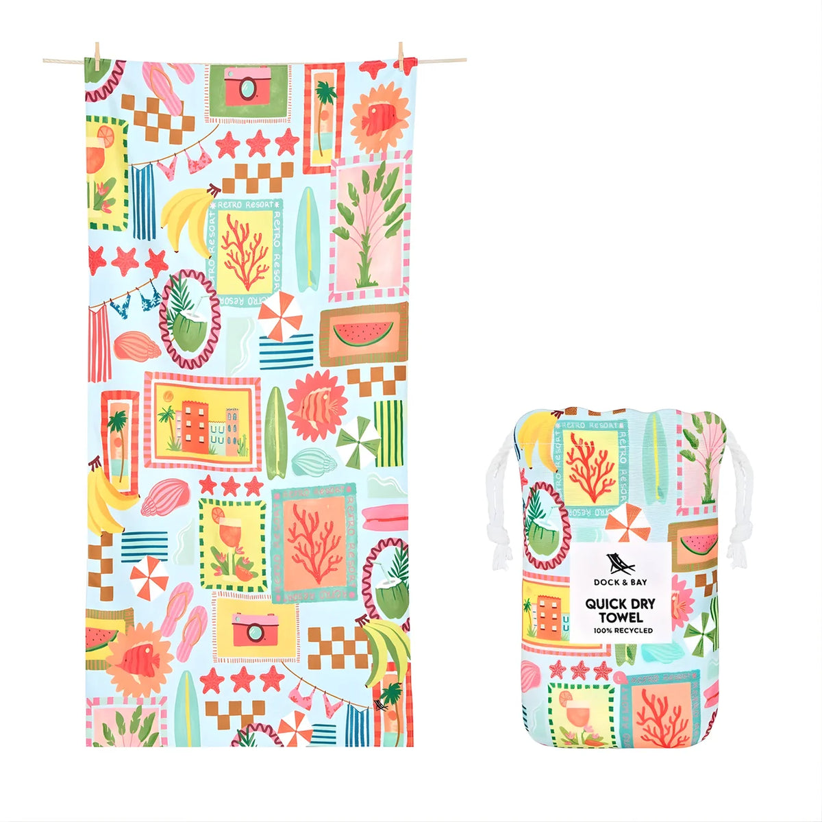 Designed Collection Beach Towel | Large | 100% Recycled