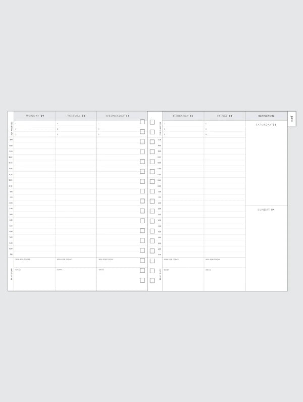 2026 Write The Day Planner | Navy