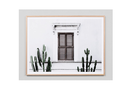 White Villa| Framed Print