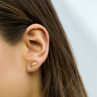 Mini Bar Stud Earring | Rose Gold