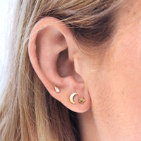Moon Stud Earring