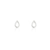 Open Drop Stud Earring | Sterling Silver