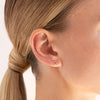Open Drop Stud Earring | Rose Gold