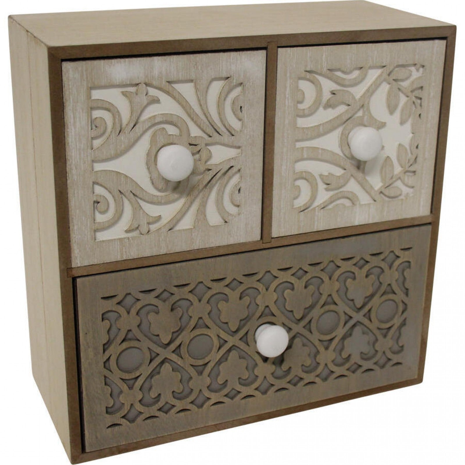 Jewellery Box | Drawer Set Patterned | Square