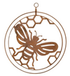 Double Ring Rust Bee Hanging