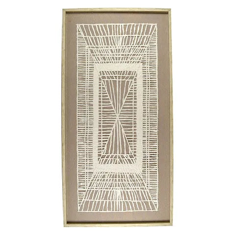 Kaleah Paper Wall Art | White