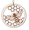 Double Ring Rust Bee Hanging