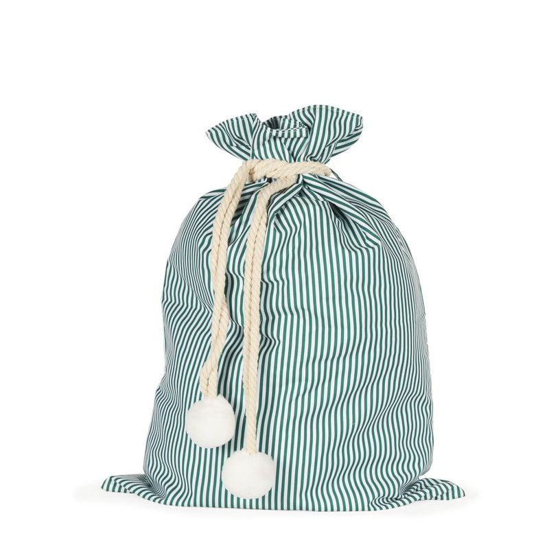 Green Stripe Santa Sack