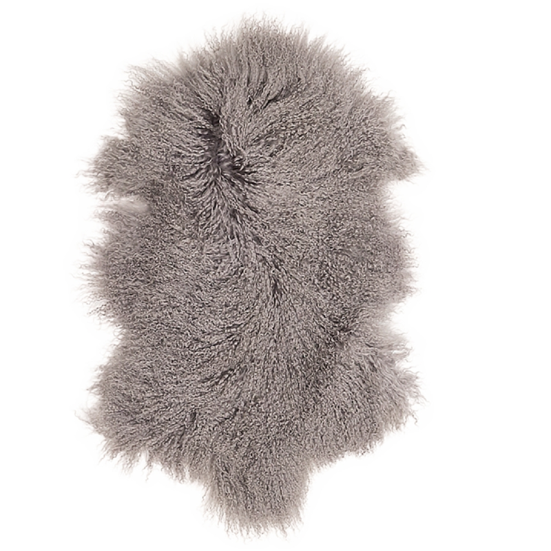 Mongolian Sheepskin Throw - Light Grey - Whatever Mudgee Gifts & Homewares