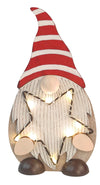 Tomte Santa holding Star with Lights