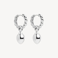 Dew Drop Silver Earrings