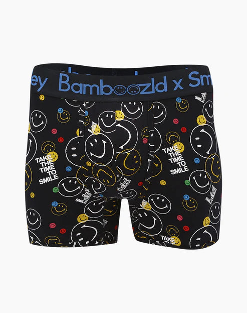Mens Smiley Take the Time to Smile Bamboo Trunk