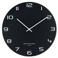 Nero Silent Metal Wall Clock | Black