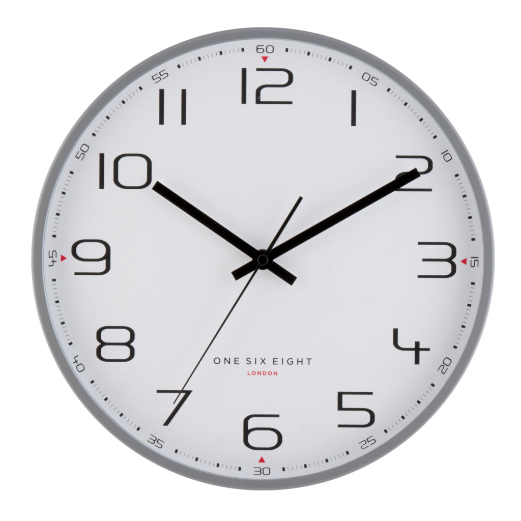 Carmen Cool Grey | Silent Metal Wall Clock