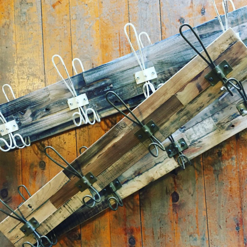 Recycled Teak Rustic 4 Hook Wall Hanger - Whatever Mudgee Gifts & Homewares