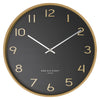 Wallace Silent Wall Clock | Charcoal