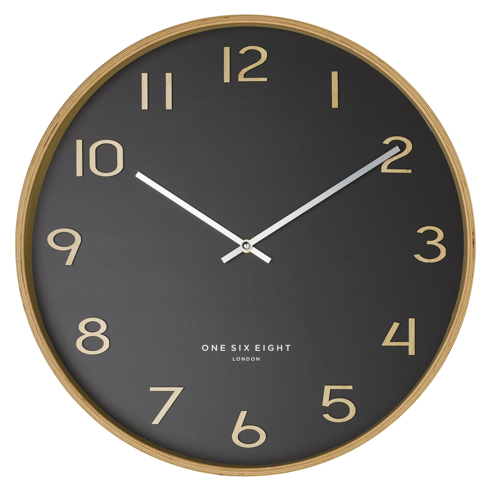 Wallace Silent Wall Clock | Charcoal