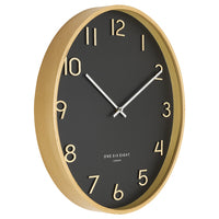 Wallace Silent Wall Clock | Charcoal
