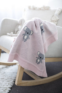 Koala Baby Blanket | Organic Knit Cotton