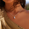 Dew Drop Silver Necklace