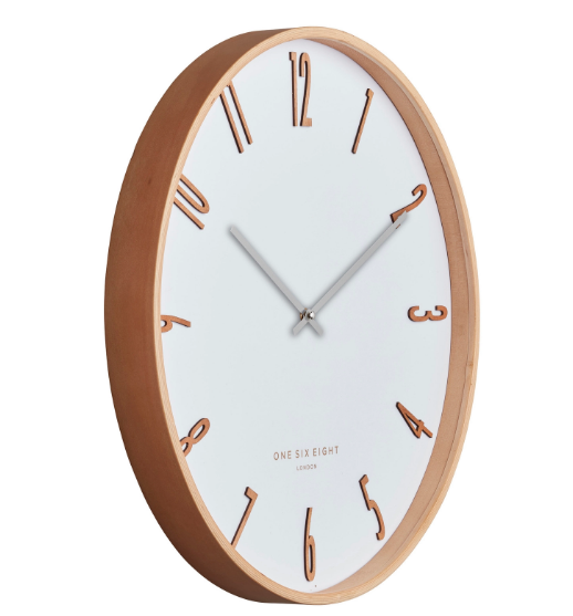 Mason | White | Silent Metal Wall Clock | Assorted Sizes