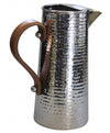 Mini Hammered St/Steel Jug w/Leather Handle