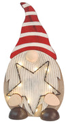 Tomte Santa holding Star with Lights