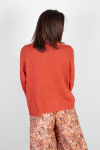 Orange Pocket Knit