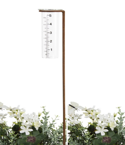 Stake Rain Gauge Rust Large