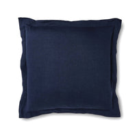 Riley Navy Linen Feather Cushion