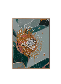 Dusty Flowering Gum | Oak Box Frame | 60x90cm