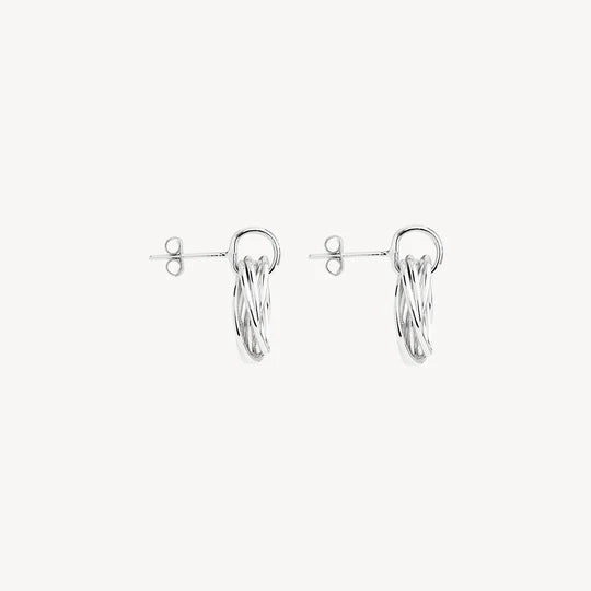 Awaken Silver Stud Earrings