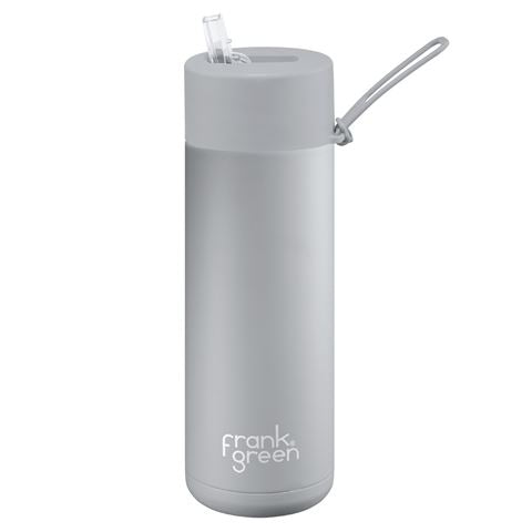 Ceramic Reusable Bottle with Straw Lid | 20oz 595ml