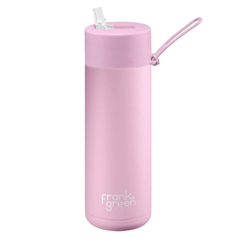 Ceramic Reusable Bottle with Straw Lid | 20oz 595ml