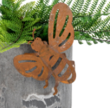 Bee Rust Pot or Wall Hanging
