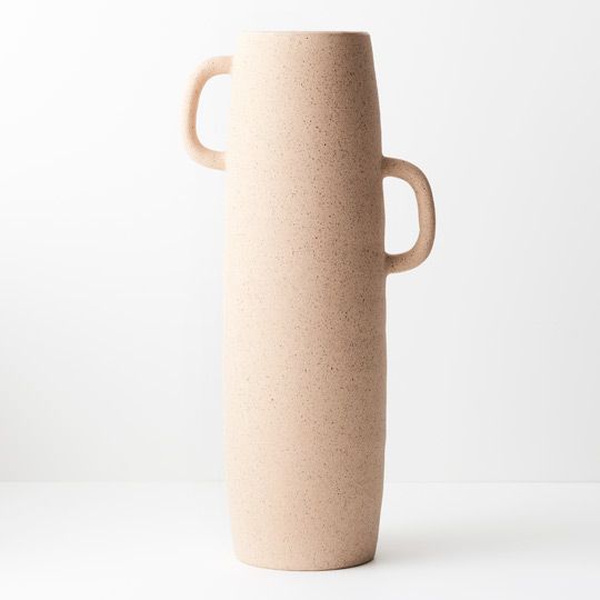 Mona Textured Vase | Almond