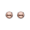 Rosy Glimmer Stud Earring