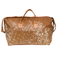 America Cowhide Duffle Overnight Bag