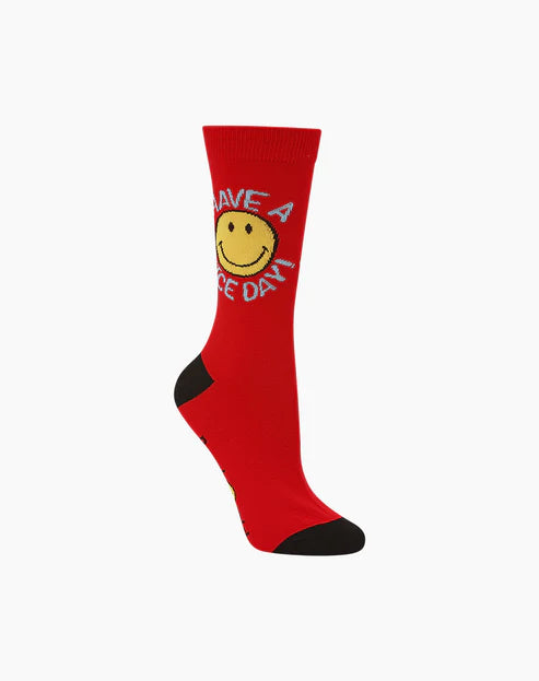 Smiley Have A Nice Day | Womens Bamboo Sock