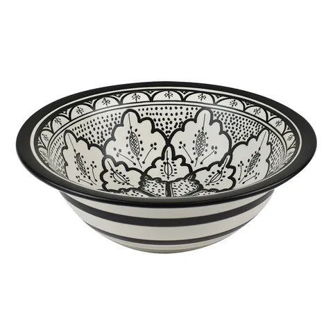 Aleah Ceramic Kitchenware | Black/White