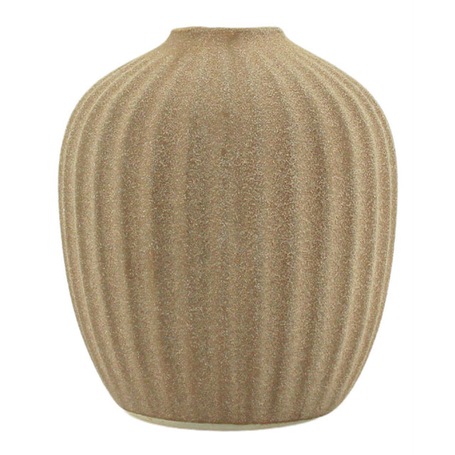Grooved Bud Ceramic Vase
