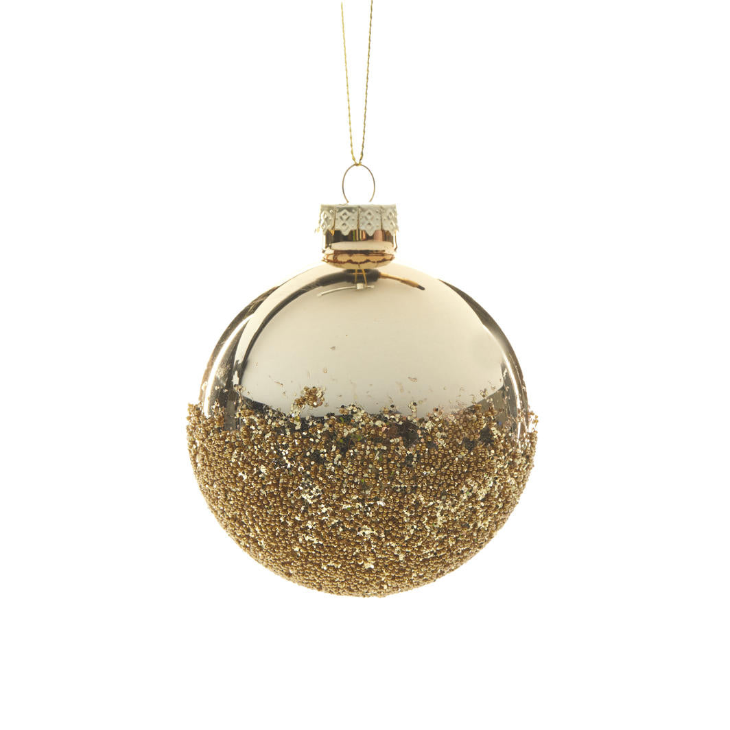 Metallic Gold Dipped Bauble