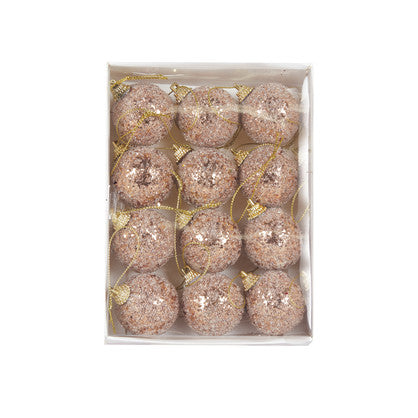 Mini Copper Sugar Baubles 12 PK
